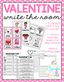 Valentine's Day Write the Room (Bonus Writing Pages)