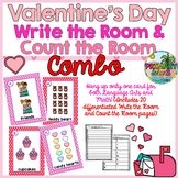 Valentine's Day Write the Room and Count the Room