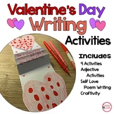 Valentine's Day Writing Activities and Valentine's Day Adj