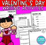 Valentine's Day Writing Activities for first grade