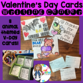 Valentine's Day Writing Activity - Animal Themed V-Day Car