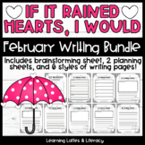 Valentine's Day Writing Activity Raining Hearts Writing Pr