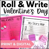 Valentine's Day Writing Activity - Roll & Write Center - D