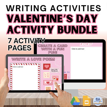 Preview of Valentine's Day Writing Activity Slides