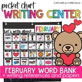 Valentine's Day Writing Center for February Vocabulary Words