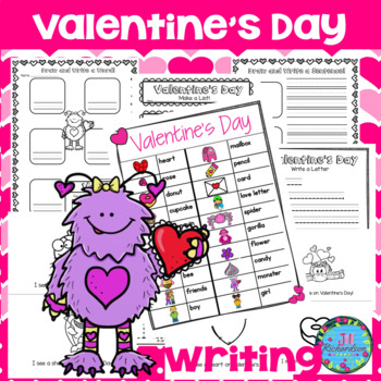 Preview of Valentine's Day ESL Writing Activities PK-2 DOLLAR DEAL