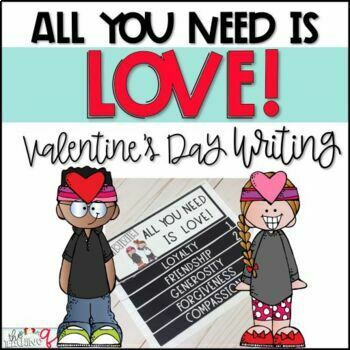 Preview of Valentine's Day Writing Flip Book Activity for FEBRUARY 2nd 3rd Grade