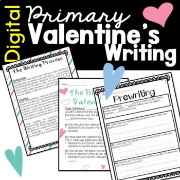 Preview of Valentine's Day Writing - Primary - DIGITAL