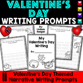 Valentine's Day Writing Prompts Worksheets for Kindergarte