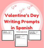 Valentine's Day Writing Prompts in Spanish - Escritura San