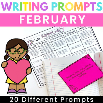 2nd Grade Writing Prompts l Valentines Day Activities l Writing Center ...