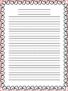 Valentine's Day Writing Sheets by Nyla's Crafty Teaching | TpT