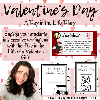 Preview of Valentine's Day Writing Unit: A Day in the Life Journal