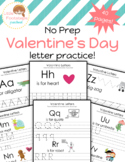 Valentine's Day Writing Worksheets-Letter Practice