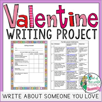 Preview of Valentine's Day Writing - Write About Someone You Love