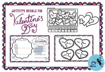 Preview of Valentine's Day activity bundle