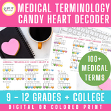 Valentine's Day activity for Health Science and Medical Te