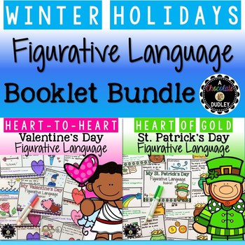 Preview of Valentine's Day & St. Patrick's Day Figurative Language Bundle