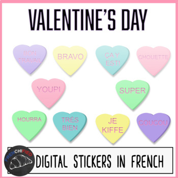 heart valentine stickers - The Little Things