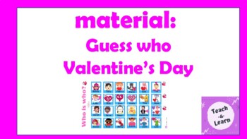 Ewell Adgang At opdage Valentines Day Guess Who Worksheets & Teaching Resources | TpT