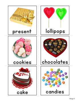 Valentine`s Day Vocabulary Cards Speech Therapy Special Education ...