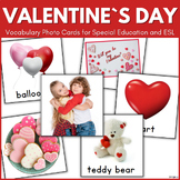 Valentine`s Day Vocabulary Cards Speech Therapy Special Ed