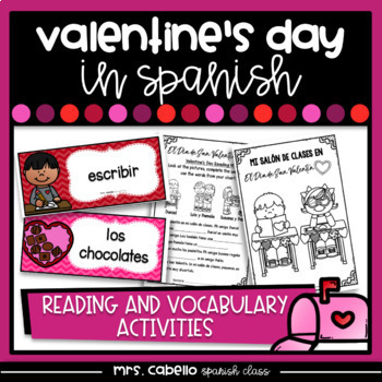 Preview of Valentine's Day in Spanish Reading Activities - San Valentin Lecturas