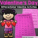 Valentine's Day Differentiated Reading, Writing and Math V