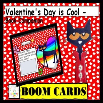 Preview of Valentine's Day is Cool Book Companion Boom Cards