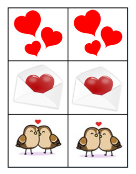 Preview of Valentine's Day matching/memory game