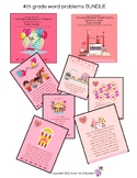 Valentine's Day multistep word problems for 4th grade task