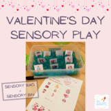 Valentine's Day sensory motor play sensory bag sensory bin