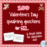 Valentine's Day speaking prompts for ESL