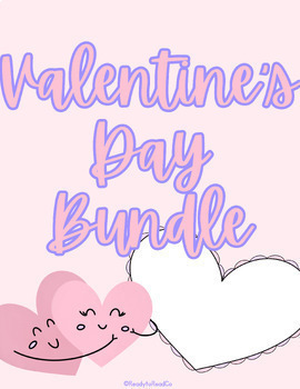 Preview of Valentine's Day themed bundle math, ela, reading, phonics activities and centers