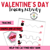 Valentine's Day themed tracing activities