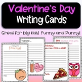Valentine's Day Writing Activity - Cute Funny writing cards!