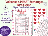Valentine's Dice Game, Heart Exchange Game, School & Famil
