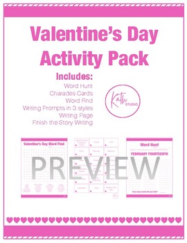 Preview of Valentine's ELA Bundle