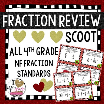 Preview of Valentine's FRACTION Scoot