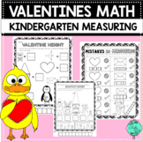 Valentine's February NO PREP Kindergarten Measurement Worksheets