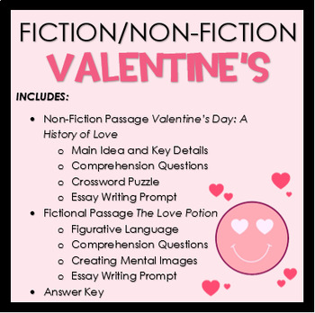 Preview of Valentine's Fiction/Non-Fiction Passages and Activities