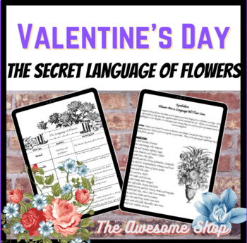 Preview of Valentine's Flower Symbols Project for Sociology, Agriculture, Floriculture
