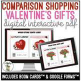Valentine's Gift Comparison Shopping Digital Interactive Activity