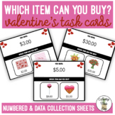 Valentine's Gift Which Item Can I Buy? Task Cards