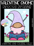 Valentine's Gnome Directed Draw & Write PLUS Coloring Page