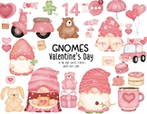 Valentine's Gnomes clipart, Gnomes ,love , Animal, Instant