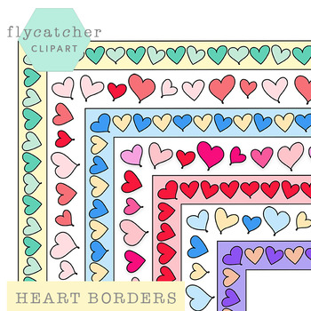 Preview of Valentine's Heart Borders Assortment