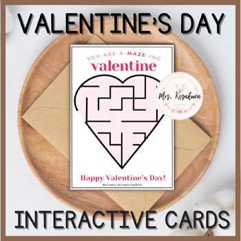 Preview of Valentine's Interactive Cards "a-MAZE-ing!"