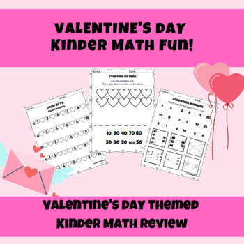 Preview of Valentine's Kinder Math 