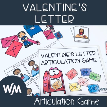Preview of Valentine's Letter Articulation Game for Speech Therapy